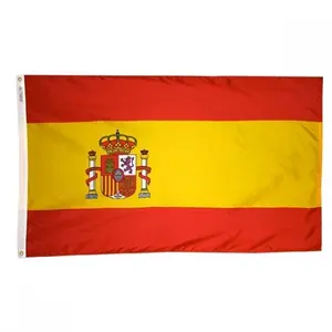 High Quality Digital Printing National Custom Poster 3x5ft Spain Flag