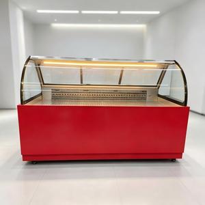 Vitrine réfrigérée à grande visibilité avec éclairage LED intégré pour la conservation des aliments en supermarché et charcuterie - Product Image 1