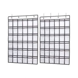 Organizador de Bolsillos Transparente para el Aula con 36 Compartimentos, Soporte para Teléfono Celular y Calculadora, Almacenamiento Eficiente de Suministros Escolares para Uso en el Aula - Product Image 1