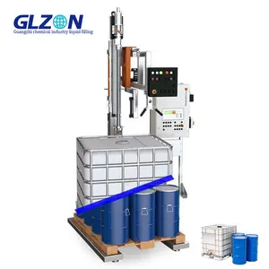 Automatic 100kg 200kg 300kg Large Barrel Cyan Acrylic Glueless Lubricating Oil Filling Machine Price