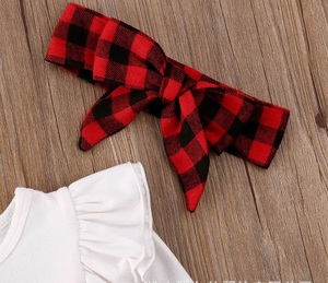 Conjuntos de Ropa Navideña para Niños, Ropa de Bebé, Traje de Falda a Cuadros de Santa Claus para Niñas, Hecho en China - Product Image 6