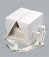 Boîtes cadeaux de luxe en gros pour mini-cupcakes et sushis de Noël, emballages de mariage personnalisables, jetables, écologiques et brillants