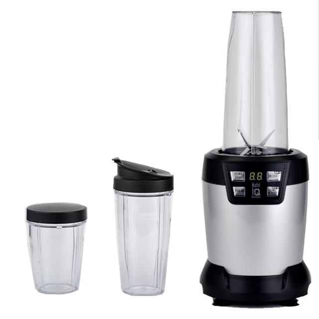 Auto-IQ Nutri Blender with LED Display Timing Function and Portable Shake and Go Bottle on Sale Electric Power Source