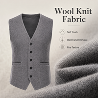 Gilet de Costume Homme Slim Fit Personnalisé avec Logo, Col en V Classique, Simple Boutonnage, Idéal pour Mariage, Fête, Bureau ou Tenue Décontractée