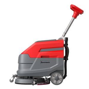 <b>Walk</b> Behind Floor <b>Machine</b> Industrial Long Handle Manual Tile Floor Scrubber - Product Image 4