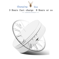 Blanc 13.8cm USB charge 360 degrés électrique rotatif vitesse réglable présentoir plateau tournant accessoires de tir charge 3kg