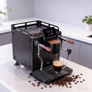 Machine à expresso commerciale au prix d'usine, contrôle de température PID, pompe rotative 9 bars, double chaudière, machine à café pour hôtels - Product Image 2