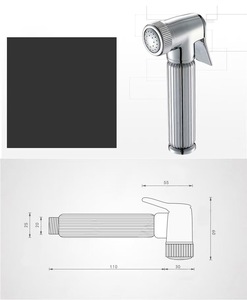 Современный цинковый портативный хромированный распылитель для биде - Product Image 5