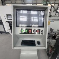 Machine de perçage et de fraisage CNC OUWO 3200 mm avec table de travail rotative pour la fabrication de fenêtres et de portes en aluminium, cuivre et PVC