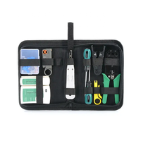 Ensemble personnalisé TGS Kit de sertissage Cat5e Ensembles d'outils de réseau comprenant un testeur de câble réseau pour les professionnels du réseau
