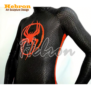 Costume de personnage d'anime Spider-Man Miles, reproduit fidèlement, pour jeu de rô<span class=keywords><strong>le</strong></span>, festival de super-héros, événement &amp;   Soirée dansante - Product Image 4