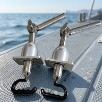 Support de canne à pêche Seehoo 38 mm en aluminium robuste, résistant à la corrosion et étanche, pour bateau