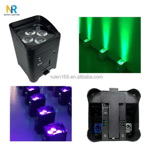 Hot Mô Hình 4Pcs 18W 6in1 LED Rgbwa Uplight DJ Đèn Sân Khấu Không Dây Dmx512/Wifi Di Động Điều Khiển Cho Đám Cưới Chương Trình Âm Nhạc Chiếu - Product Image 2