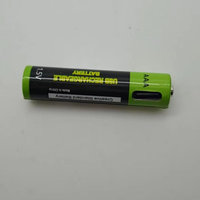 Batterie lithium-ion rechargeable USB GEB de qualité supérieure, prix de gros, AAA 1,5 V 600 mAh, lot de 4 pièces avec câble micro USB, batterie 600 mAh