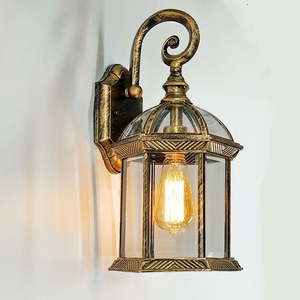 <strong>Vintage</strong> Cage Shape <strong>Light</strong> European Style High Quality Aluminum Garden Lamp - Product Image 3