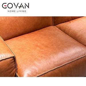 Sofá de bloque de tofu de estilo chino Wabi Sabi, sofá de tres plazas de calidad para sala de estar - Product Image 2