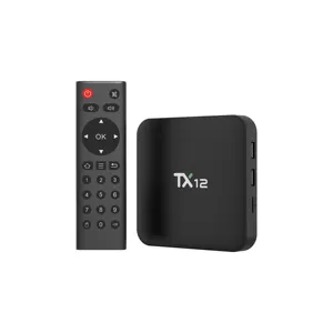 Made in China smart tv Box Android 11 iptv subscription 12 months s905y4 iptv box TX12 with bt5.0 dual wifi 4k