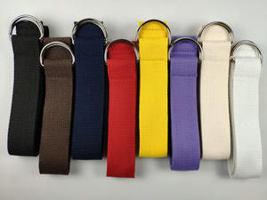 Cinturón de Lona Informal de 3.8 cm con Hebilla de Doble Anillo en D, Tejido de Fibra de Polipropileno Resistente, para Escalada, Entrenamiento, Mujeres y Niños - Product Image 2