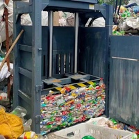 Prensa Hidráulica Compactadora de Cajas de Cartón, Empacadora Hidráulica de Papel Corrugado, Máquina Empacadora de Película Plástica/OCM para Estaciones de Reciclaje