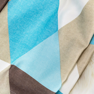 Innermor Nordic <strong>Navy</strong> Blue Jacquard <strong>Curtain</strong> <strong>Patterns</strong> Geometric Cotton Linen Light Shading Blackout <strong>Curtain</strong> for Living Room - Product Image 6