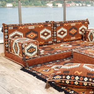 Brun traditionnel arabe Majlis sectionnel canapé ensemble haute qualité <span class=keywords><strong>marocain</strong></span> coussin dos Durable modulaire <span class=keywords><strong>salon</strong></span> meubles - Product Image 3