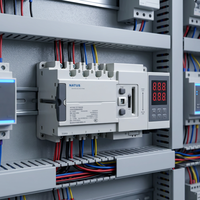 Interrupteur de transfert automatique double alimentation 250A NTDT85-250A-III 3P/4P AC230V pour la distribution électrique des bâtiments