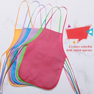 Đầy Màu sắc Tạp dề cho trẻ em dùng một lần không thấm nước dầu bằng chứng cho trẻ em sơn nấu ăn ăn giảng dạy lớp học nghề Dã Ngoại - Product Image 1
