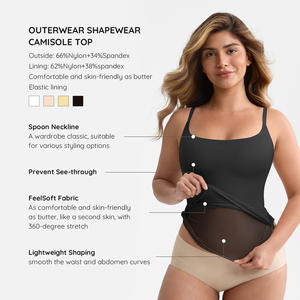 Оптовая продажа бесшовного корректирующего топа-бюстье Hexin: базовая майка-камизоль для женщин - Product Image 2