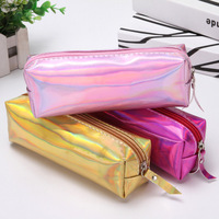 2024 nouvelle trousse à crayons Laser pour étudiants en maille transparente artistique