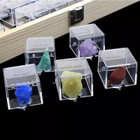 Boîte de Pierres de Guérison en Cristal, Boîte de Spécimens Minéraux en Cristal Brut Naturel, Spécimens de Cristal pour Cadeaux Feng Shui