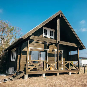 Maison préfabriquée modulaire de luxe 45 m² avec <span class=keywords><strong>grenier</strong></span>, aménagement personnalisable, construction en bois massif, design moderne, <span class=keywords><strong>polyuréthane</strong></span>, chevrons - Product Image 1