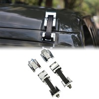 Loquet de verrouillage de capot noir, Kit de bornes à capuche pour Jeep Wrangler JK et limited