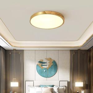 โคมไฟเพดาน LED ทองแดงทั้งหมด สไตล์จีนใหม่ บางเฉียบ ทันสมัย เรียบง่าย สร้างสรรค์ สำหรับทางเข้า ระเบียง ห้องรับประทานอาหาร ห้องนอน - Product Image 4