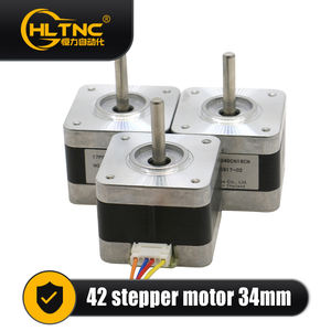 HLTNC Motor langkah torsi rendah Nema17 0.23nm Motor42HS34-A5-A24 0.95 Motor Stepper hibrida 2 fase untuk Router CNC - Product Image 2