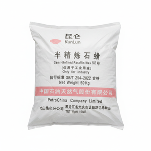 Cera de parafina completamente refinada Kunlun sólida blanca sólida a precio de fábrica 58/60 60/62 - Product Image 1