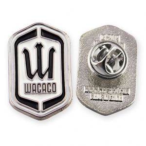 Từ nhựa Silicone dập nổi tên nút kim loại kết thúc Epoxy Dome Pin huy hiệu với pin - Product Image 1