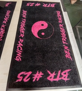Alfombrilla para puerta con logotipo personalizado de PVC Alfombra cuadrada de espuma Patrón de impresión Alfombrilla de bienvenida con logotipo personalizado - Product Image 3