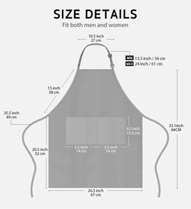 Outils de nettoyage à domicile Tablier de cuisine pour le nettoyage Multi Function Home Chef Baking Clothes with Pockets Adult Kitchen Cleaning Tablier - Product Image 2