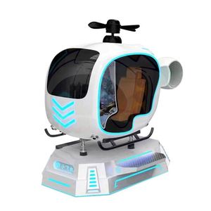 เครื่องจำลองเกมเครื่องบิน 9D VR วิชวลเรียลลิตี้ เฮลิคอปเตอร์ อาร์เคด อุปกรณ์ทำจากโลหะ คุณสมบัติทำเงินได้ - Product Image 5