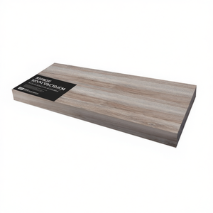 Étagère suspendue en chêne gris 90x51x8,7 cm pour salle de bain - Product Image 3