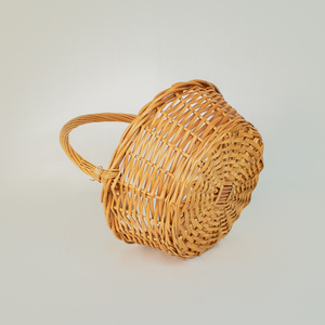 Jy 3 Giỏ đan bằng liễu gai có tay cầm giỏ trái cây liễu hình bầu dục bện Quà Tặng thu hoạch giỏ rỗng nhỏ cho trái cây rau quả - Product Image 3