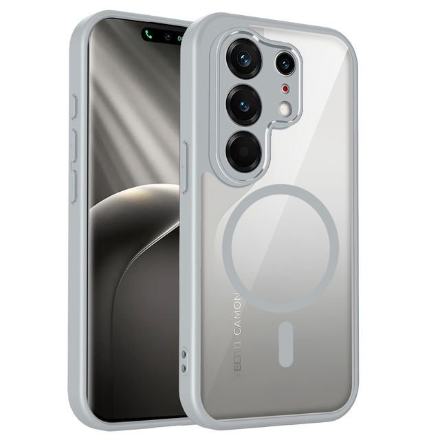 Magnetic Shockproof Case for Tecno Camon 50 4G/Camon 50 Pro 4G/Camon 50 ULTRA Translucent Matte Back Cover