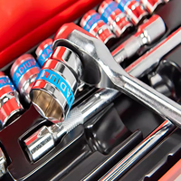 AJ03048 MAXSUN – Coffret de 24 outils à douilles multifonctions en acier à haute teneur en carbone pour réparation automobile, avec porte-embouts hexagonaux, robuste