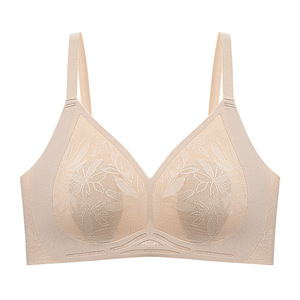 Soutien-gorge d'été sans couture de haute qualité pour femme, style fin, avec oreilles de lapin, push-up, bonnets en cristal, bretelles ajustables, pour poitrine généreuse - Product Image 6