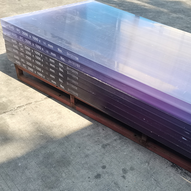 Polycarbonate Sheet for Roofs Solid Polycarbonate Plastic Advertising Board 1*2m High Strength Impact Resistance Clear  Pc Sheet