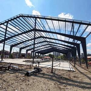 Nhà kho kết cấu nặng đúc sẵn nhà xưởng prefab xây dựng xây dựng kết cấu thép lưu trữ - Product Image 2