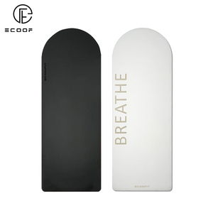 Tapete de Yoga de Goma PU Ecológico Vegano en Negro, Beige, <span class=keywords><strong>Azul</strong></span>, Nude, Verde Azulado, Blanco Melocotón, Marrón, Morado, Antideslizante, Personalizado, en Forma de Arco, Ovalado o Redondo - Product Image 2