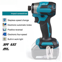 Tournevis compact 1/4'' léger avec éclairage de travail, outil électrique 18V, tournevis à chocs hexagonal pour le travail du bois