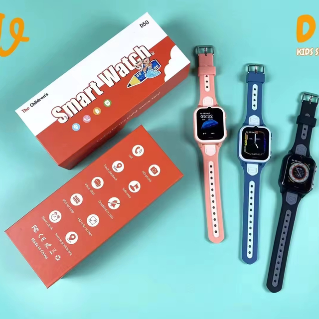 New D50 Model Anti Lost Gps Watch for Kids Real Time Tracking 4g Watch Sos Button Hot Sale Kids Watch With Games