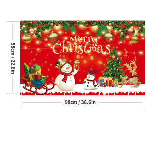 Mantel de Plástico Individual Clásico y Sencillo con Estampado Navideño para la Temporada Navideña - Product Image 5